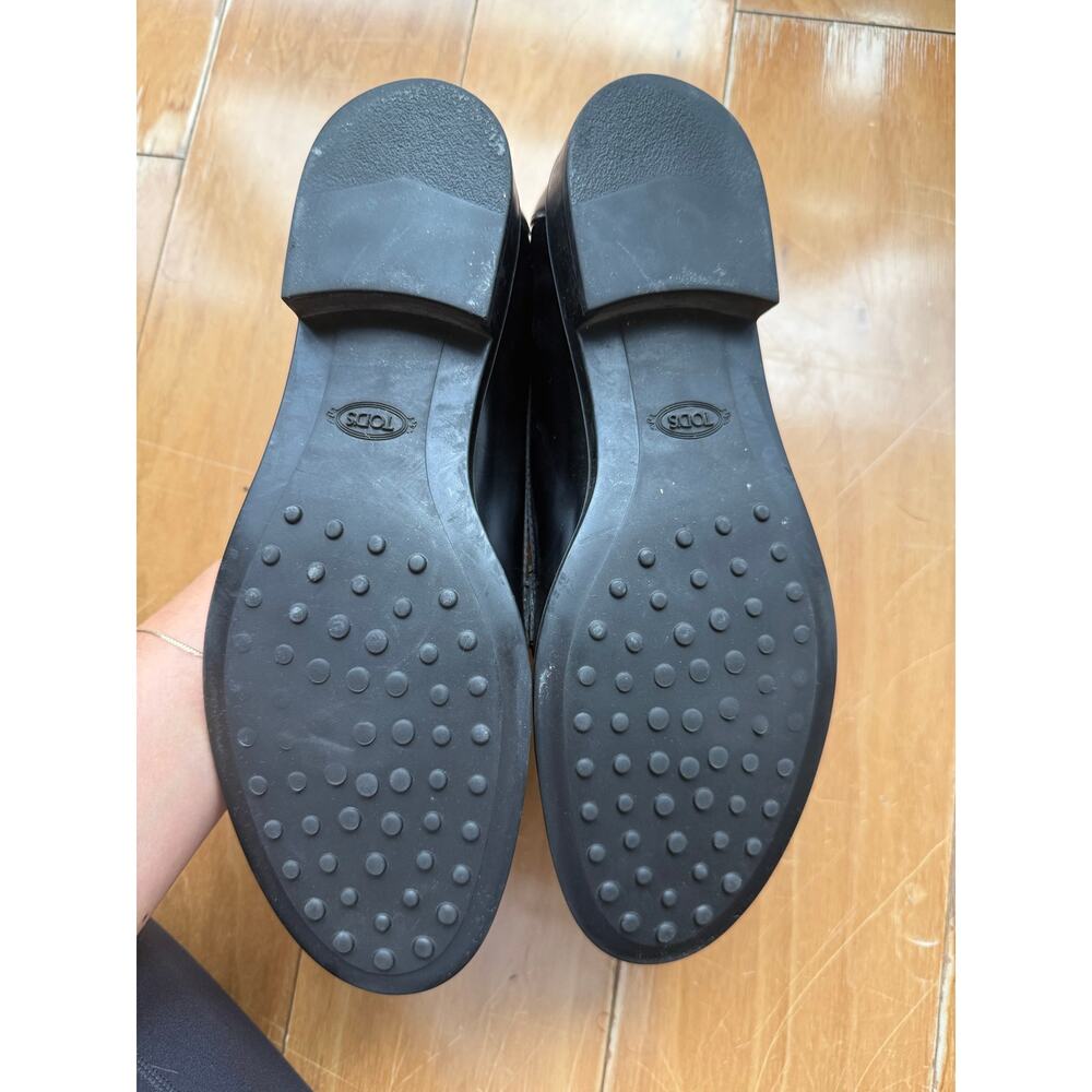Black leather TODS loafers size 39.5 - Picture 4 of 7